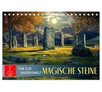 Magische Steine - Tor zur Anderswelt (Tischkalender 2026 DIN A5 quer), CALVENDO Monatskalender: Zwischen Himmel und Erde: Die Kraft der Steine.