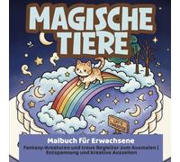 Magische Tiere - Malbuch für Erwachsene | Fantasy-Kreaturen und treue Begleiter zum Ausmalen | Entspannung und kreative Auszeiten