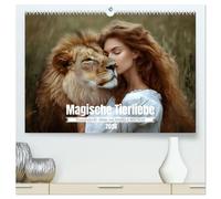 Magische Tierliebe (hochwertiger Premium Wandkalender 2026 DIN A2 quer), Kunstdruck in Hochglanz: Lassen Sie sich jeden Monat aufs Neue durch die ... Liebe zwischen Mensch und Tier verzaubern.
