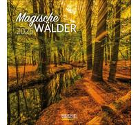 Magische Wälder 2026: Broschürenkalender mit Ferienterminen. Format: 30 x 30 cm