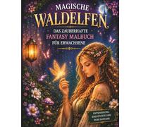 Magische Waldelfen - Das zauberhafte Fantasy Malbuch für Erwachsene: Detailreiche Elfen, mystische Wälder und kraftvolle Naturmagie - 50 entspannende Motive zum Ausmalen und Träumen