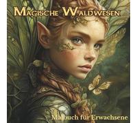 Magische Waldwesen: Fantasy-Malbuch für Erwachsene - Magie zum Ausmalen mit Feen, Kobolden, Waldkindern & mehr (50 Motive)