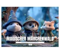 Magischer Märchenwald - Kinderkalender mit Tier-Zauberern (Tischkalender 2026 DIN A5 quer), CALVENDO Monatskalender: Zauberhafte Tiere erleben ... fantasievolle Reise voller Farben und Magie