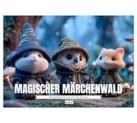 Magischer Märchenwald - Kinderkalender mit Tier-Zauberern (Wandkalender 2026 DIN A4 quer), CALVENDO Monatskalender: Zauberhafte Tiere erleben magische ... fantasievolle Reise voller Farben und Magie