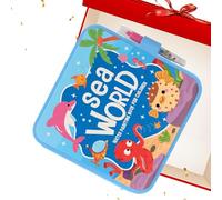 Magisches Wasser-Malbuch für Kinder - Wiederverwendbares Aquarellbuch mit Zauberstift - Malset für Kleinkinder - Ideal für Reisen, Auto & Unterwegs - Fleckenfrei & Pädagogisch (Cartoon)