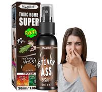 MagiSel Potente Líquido Pedos, Broma Spray con Olor, Spray Juguete Broma de Olor, Líquido Broma Pedo, Aerosol Pedos, Apestoso Spray, Juguete de Broma de Olor para Halloween, 30ML, Olor a Caca