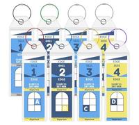 MAGITATI Celebrity Cruise - Juego de 8 soportes transparentes impermeables para etiquetas de equipaje de crucero para Royal Caribbean y Celebrity Cruise Ships Essentials 2025-2026 (8 piezas con 7