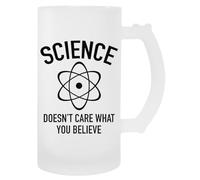 MAGITONE A La Ciencia No Le Importa Taza De Bebida Con Mango De Taza De Cerveza De Vidrio Glass Beer Cup Handled Beverage Mug