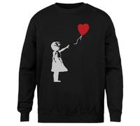 MAGITONE Banksy Inspirado Arte Jersey Negro Unisex Sin Género Cuello Redondo Unisex Black Jumper Genderless Crewneck