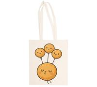 MAGITONE Cereales Chibi Que Flotan Como Globos Totebag Unisex Saco Compras Beige Reutilizable Unisex Totebag Beige Shopping Sack Reusable