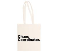 MAGITONE Coordinador Del Caos Totebag Unisex Saco Compras Beige Reutilizable Unisex Totebag Beige Shopping Sack Reusable