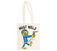 MAGITONE Debe Soldar Al Zombi Totebag Unisex Saco Compras Beige Reutilizable Unisex Totebag Beige Shopping Sack Reusable