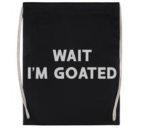 MAGITONE Espera Soy Una Cabra Bolsa De Deporte Unisex Bolsa De Gimnasio Negra Unisex Sport Bag Black Gym Sack