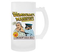 MAGITONE Este Es El Manifiesto De La Democracia Taza De Bebida Con Mango De Taza De Cerveza De Vidrio Glass Beer Cup Handled Beverage Mug