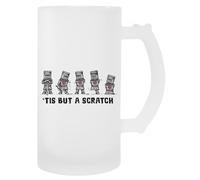 MAGITONE Esto Es Solo Un Rasguño Taza De Bebida Con Mango De Taza De Cerveza De Vidrio Glass Beer Cup Handled Beverage Mug