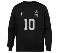 MAGITONE Hinata-Haikyu Jersey Negro Unisex Sin Género Cuello Redondo Unisex Black Jumper Genderless Crewneck