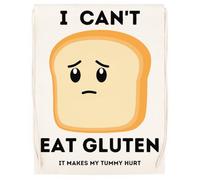 MAGITONE I Cant Eat Gluten Bolsa De Deporte Unisex Saco De Deporte Beige