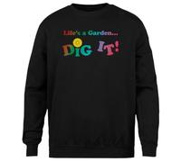 MAGITONE Lifes A Garden Dig It Jersey Negro Unisex Cuello Redondo Sin Género Unisex Black Jumper Genderless Crewneck