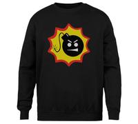 MAGITONE Logotipo De Bomba De Sam Serious Jersey Negro Unisex Sin Género Cuello Redondo Unisex Black Jumper Genderless Crewneck