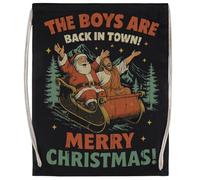 MAGITONE Los Chicos Están De Vuelta En La Ciudad Bolsa De Deporte Unisex Bolsa De Gimnasio Negra Unisex Sport Bag Black Gym Sack