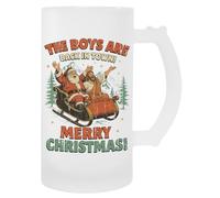 MAGITONE Los Chicos Están De Vuelta En La Ciudad Taza De Bebida Con Mango De Taza De Cerveza De Vidrio Glass Beer Cup Handled Beverage Mug