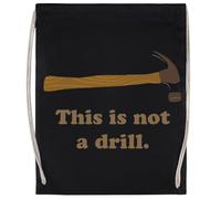 MAGITONE Martillo - Esto No Es Un Taladro Bolsa De Deporte Unisex Bolsa De Gimnasio Negra Unisex Sport Bag Black Gym Sack