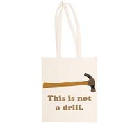 MAGITONE Martillo - Esto No Es Un Taladro Totebag Unisex Saco Compras Beige Reutilizable Unisex Totebag Beige Shopping Sack Reusable