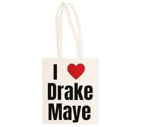 MAGITONE Me Encanta Drake Maye Totebag Unisex Saco Compras Beige Reutilizable Unisex Totebag Beige Shopping Sack Reusable