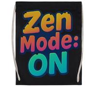 MAGITONE Modo Zen: Activado Vibrante Bolsa De Deporte Unisex Bolsa De Gimnasio Negra Unisex Sport Bag Black Gym Sack