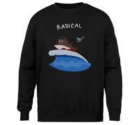 MAGITONE Morsa Radical Jersey Negro Unisex Sin Género Cuello Redondo Unisex Black Jumper Genderless Crewneck
