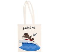 MAGITONE Morsa Radical Totebag Unisex Saco Compras Beige Reutilizable Unisex Totebag Beige Shopping Sack Reusable