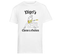 MAGITONE Nigel's Cheese & Guitars Camiseta de manga corta para hombre White Tee para hombre Male White Tee Men Short Sleeve T-Shirt