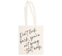 MAGITONE No Mires Atrás Totebag Unisex Saco Compras Beige Reutilizable Unisex Totebag Beige Shopping Sack Reusable