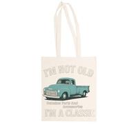 MAGITONE No Soy Viejo Soy Un Coche Clásico Totebag Unisex Saco Compras Beige Reutilizable Unisex Totebag Beige Shopping Sack Reusable