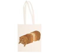 MAGITONE Pan De Gato Totebag Unisex Saco Compras Beige Reutilizable Unisex Totebag Beige Shopping Sack Reusable