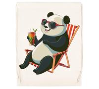 MAGITONE Panda Bambú Beber Bolsa De Deporte Unisex Saco De Deporte Beige Unisex Sport Bag Beige Gym Sack