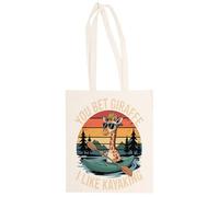 MAGITONE Puedes Apostar A Que Es Jirafa Totebag Unisex Saco Compras Beige Reutilizable Unisex Totebag Beige Shopping Sack Reusable