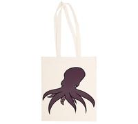MAGITONE Pulpo Totebag Unisex Saco Compras Beige Reutilizable Unisex Totebag Beige Shopping Sack Reusable