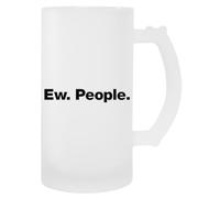 MAGITONE Qué Asco Gente Taza De Bebida Con Mango De Taza De Cerveza De Vidrio Glass Beer Cup Handled Beverage Mug