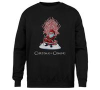 MAGITONE Se Acerca La Navidad Dulces De Santa Jersey Negro Unisex Sin Género Cuello Redondo Unisex Black Jumper Genderless Crewneck