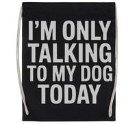 MAGITONE Sólo Estoy Hablando Con Mi Perro Bolsa De Deporte Unisex Bolsa De Gimnasio Negra Unisex Sport Bag Black Gym Sack