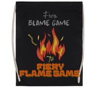 MAGITONE The Flame Game Bolsa de Deporte Unisex Negra Mochila de Gimnasio Unisex Sport Bag Black Gym Sack