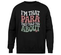 MAGITONE Yo Soy Ese para del Que Te Hablaron Jersey Negro Unisex Sin Género Cuello Redondo Unisex Black Jumper Genderless Crewneck