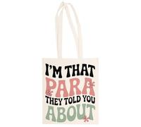 MAGITONE Yo Soy Ese Para Del Que Te Hablaron Totebag Unisex Saco Compras Beige Reutilizable Unisex Totebag Beige Shopping Sack Reusable