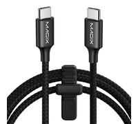 Magix Cable USB C 60W 2M Negro, Carga Rápida PD 3.0 3A, Velocidad de Sincronización de Datos 480MB/s, Compatible con Macbook Pro/Air, iPad Pro 2021/Air 5, Galaxy S23/S22 Ultra, Pixel 7 6