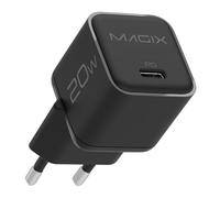 Magix Cargador 20W Nano USB-C, GAN PD Power Delivery, para iPhone 15/15 Plus/15 Pro, 14/13/12-Mini/Pro/Pro MAX/SE, AirPods Pro, iPad Pro, Galaxy(EUR Plug)(Negro)