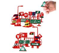 Maglie Donna In Tessuto Waffle - Juego educativo portátil de 28 piezas | Juguete de seguridad vial, para cumpleaños, fiesta, salón, Halloween, jardín, interior, exterior, aula