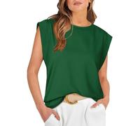 Magliette Basic da Donna estive, Magliette Basic, canottiere Casual, vestibilità ampia, Maniche ad Aletta # L