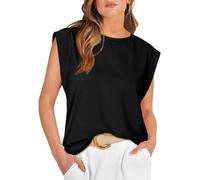 Magliette Basic da Donna estive, Magliette Basic, canottiere Casual, vestibilità ampia, Maniche ad Aletta # L