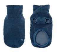 Maglioncino con collo alto incrociato e fondo giromanica in cotone modello Mou per cani 24 cm Blu